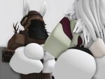  1boy 2_girls big_ass bunny_girl cuck lauren_hatanova mediamalleolus penetrated penis roblox roblox_avatar sex 