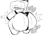 afro ass_shake clapping_cheeks dancing happy jayden_(fazzinart) monochrome roblox roblox_avatar twerking unaware