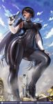 bayonetta bayonetta_(character) bayonetta_2 black_hair blue_eyes high_heels luminyu mature mature_female short_hair tagme video_game_character video_game_franchise witch