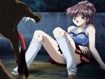  1boy 1girl beastiality daraku_kindan_(no_sound_novel) dog hentai imminent_rape original_character rati_(artist) 