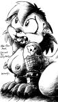 ass brothers_grinn drake_fenwick furry monochrome piercing