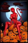 2007 carnal_tales carnal_tales_2 comic devilicious horns horrorbabecentral jack-o'-lantern james_lemay pumpkin red_skin tail xhime