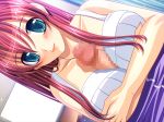  aikawa_arisa aqua_eyes blue_eyes breasts hadashi_shoujo huge_breasts joi-san_no_iitsuke!! large_breasts minagi_aya paizuri paizuri_under_clothes pink_hair smile source_request 