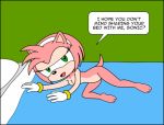 amy_rose bracelet breasts cleavage furry gloves green_eyes hairband jewelry manuel_hogflogger nude pink_hair sega short_hair solo sonic text