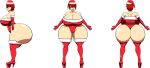  ale-mangekyo ale-mangekyo_(artist) big_breasts breasts christmas christmas_outfit cleavage commission female kairi kingdom_hearts santa_boots santa_gloves santa_hat santa_leotard solo 