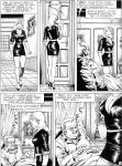  big_breasts bondage chris_(sm_comics_artist) comic french_text jane&#039;s_training le_dressage_de_jane monochrome thigh_high_boots 