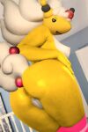  female_only furry furry_female furry_only mega_ampharos nintendo otarlette pokemon roussil97 yellow_fur 