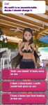 blush booty_calls cum cum_on_face dark-skinned_female devi_(booty_calls) game_cg nipples nutaku