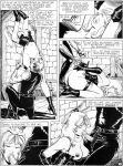  big_breasts bondage chris_(sm_comics_artist) comic french_text jane&#039;s_training le_dressage_de_jane monochrome thigh_high_boots 