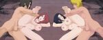 2_girls 2boys anal anal_penetration anal_sex black_hair blonde_hair breasts couples fugaku_uchiha kushina_uzumaki mikoto_uchiha minato_namikaze naruto naruto_(series) naruto_shippuden nipples penis_in_ass red_hair sex