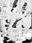  big_breasts bondage chris_(sm_comics_artist) comic fellatio french_text jane&#039;s_training le_dressage_de_jane monochrome spanking thigh_high_boots 