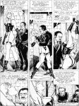  big_breasts bondage chris_(sm_comics_artist) comic french_text jane&#039;s_training le_dressage_de_jane monochrome thigh_high_boots 