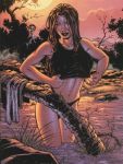  1girl andy_park art comic jason_gorder jd_smith jon_sibal lara_croft official_art tomb_raider top_cow undressing 