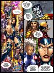 anna_marie betsy_braddock big_breasts breasts colossus comic cyclops_(x-men) discord_(comic) erect_nipples huge_breasts jean_grey marvel nill_(artist) nipples ororo_munroe piotr_rasputin psylocke pussy rogue scott_summers seiren spread_legs storm_(x-men) text wolverine_(x-men) x-men