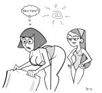  ass bent_over big_ass big_breasts breasts danny_phantom dlt jasmine_fenton lipstick madeline_fenton mother_&amp;_daughter mother_and_daughter 