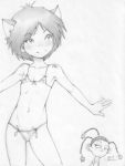  bikini cartoon_network featured_image fluffy_(artist) foster&#039;s_home_for_imaginary_friends goo_goo_gaga mac_(fhfif) monochrome 