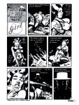  1girl comic kevin_taylor kiss_comix monochrome stripper 