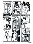  1boy 1girl comic fellatio kevin_taylor kiss_comix monochrome oral the_girl 