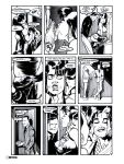  1girl 2boys comic kevin_taylor kiss_comix monochrome the_girl vaginal 