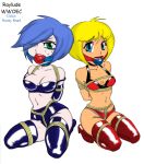 2girls ball_gag bondage ed,_edd,_'n'_eddy marie_kanker nazz raylude rope rope_bondage white_background wwoec