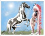 beastiality horse native_american saber_(artist) tagme