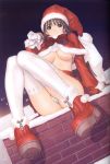 1girl boots christmas duplicate entangle highres platform_footwear santa_costume scan snow solo taka_tony taka_tony_(artist) takayuki_tanaka takayuki_tanaka_(artist) tanaka_takayuki tanaka_takayuki_(artist) thighhighs tony_taka tony_taka_(artist)