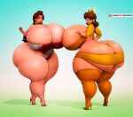 2_girls ass big_ass big_breasts bimbo breasts brown_hair bubble_ass bubble_butt cleavage duo earrings fat_ass female_focus female_only full_of_gas full_of_milk giant_ass high_heels huge_ass huge_breasts huge_thighs hyper hyper_ass hyper_breasts hyper_butt hyper_thighs looking_at_viewer makeup mario_(series) massive_ass massive_breasts nintendo pauline pauline_(super_mario_odyssey) princess_daisy revealing_clothes round_ass seductive seductive_eyes seductive_look seductive_pose seductive_smile sexy sexy_ass sexy_body sexy_breasts sexy_legs sexy_lips sexy_pose smelly_ass someshittysketches stockings super_mario super_mario_bros. super_mario_odyssey swimsuit thick_ass thick_legs thick_lips thick_thighs thong wide_hips