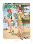  ass bottomless brown_eyes dean_yeagle english_text menu red_hair sexy_ass tan_line text 