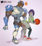 cyborg from dcau by phatsmash