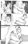 comic horny_tails monochrome richard_moore_(artist) the_return_of_frankenstein