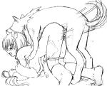  .hack .hack//twilight beastiality dog monochrome ouka 