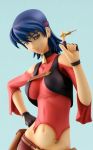 anime big_breasts blue_hair carmen_99 figure figurine gun_x_sword midriff posing