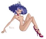  1girl breasts erect_nipples female_only nipples nude small_breasts solo solo_female stormy stormy_(winx_club) the_trix white_background winx_club yeti_(artist) 