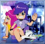 2girls ami_onuki ass hi_hi_puffy_amiyumi raylude spank wwoec yumi_yoshimura