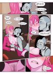 adventure_time big_breasts breast_sucking comic female futa_on_female futanari marceline pink_skin princess_bonnibel_bubblegum princess_bubblegum see-through_panties wet_pussy yuri
