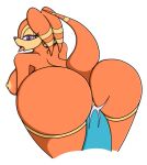 1girl anthro ass back_view bent_over breasts canastus dat_ass echidna fur furry looking_back mammal monotreme nipples sega shade_the_echidna sonic_the_hedgehog_(series) tagme tail