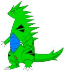  jukain ms_paint pokemon tagme tail transparent_background tyranitar 