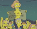 edna_krabappel mole_(artist) seymour_skinner the_simpsons yellow_skin