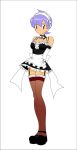 anabel apron cosplay lila_(pokemon) maid mary_janes outfit pokemon servant stockings white_background