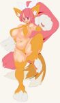  big_breasts big_breasts breasts cat_girl catgirl disgaea huge_breasts huge_thighs long_hair looking_at_viewer nekomata nekomata_(disgaea) panties pink_hair ponytail thick_thighs thighs thong very_long_hair 