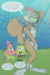  1girl akiradevilman anthro bubble fan_art fins furry mask nickelodeon patrick_star photoshop pin_up regulator sandy_cheeks scuba scuba_diving sea sponge spongebob spongebob_squarepants squirrel swimsuit tank underwater water 