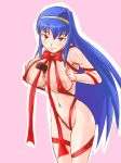  aq_interactive arcana_heart atlus between_breasts blush breasts chocolate examu nipples puffy_nipples ribbon rickert_kai rika_aratame saki_tsuzura smile tsuzura_saki 