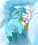 1_female 1_male after_sex asdfjkl03 beastiality blue_eyes bottomless clothed creatures_(company) cum cum_in_pussy duo eeveelution erection female feral furry game_freak gen_4_pokemon glaceon glacia_(pokemon) ice_climber ice_type_pokemon legs_up light_blue_fur looking_at_viewer looking_back lying male male/female nana_(ice_climber) nintendo nude penis pokemon pokemon_(anime) pokemon_(creature) pokemon_(game) pokemon_(species) pokephilia pussy spread_legs tail testicles