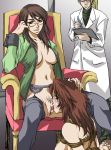  2_girls big_breasts billy_katagiri bottomless_female glasses gundam gundam_00 kati_mannequin pussylicking shibari sumeragi_lee_noriega yuri 