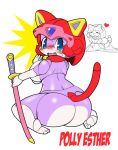  animal_ears furry kyatto_ninden_teyandee otama_(kyatto_ninden_teyandee) pantsuneko polly_esther pururun samurai_pizza_cats tail 