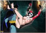 1boy 1girl batman batman:_the_animated_series batman_(series) bodysuit bondage breasts dc dc_comics dcau female harleen_quinzel harley_quinn male male/female masked mostly_nude penis_in_pussy sex slavetoon vaginal vaginal_penetration vaginal_sex