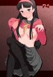 amagi_yukiko atlus blush breasts megami_tensei nipple nipples no_bra persona persona_4 school_uniform