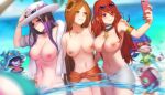  big_breasts blurry_background blush breasts caitlyn_(league_of_legends) cellphone censored convenient_censoring eyewear_on_head flower hair_ornament league_of_legends leona_(league_of_legends) lulu_(league_of_legends) medium_breasts miss_fortune_(league_of_legends) motion_blur orange_eyes orange_hair phone pool_party_caitlyn pool_party_leona pool_party_lulu pool_party_miss_fortune pool_party_series pool_party_zoe purple_eyes purple_hair red_eyes red_hair riot_games sunflower sunflower_hair_ornament sunglasses sunglasses_on_head topless zoe_(league_of_legends) 