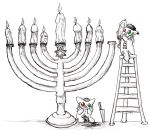 catsketch featured_image hanukkah jissouseki menorah_(object) wtf