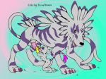  digimon dread_demon garurumon gatomon 